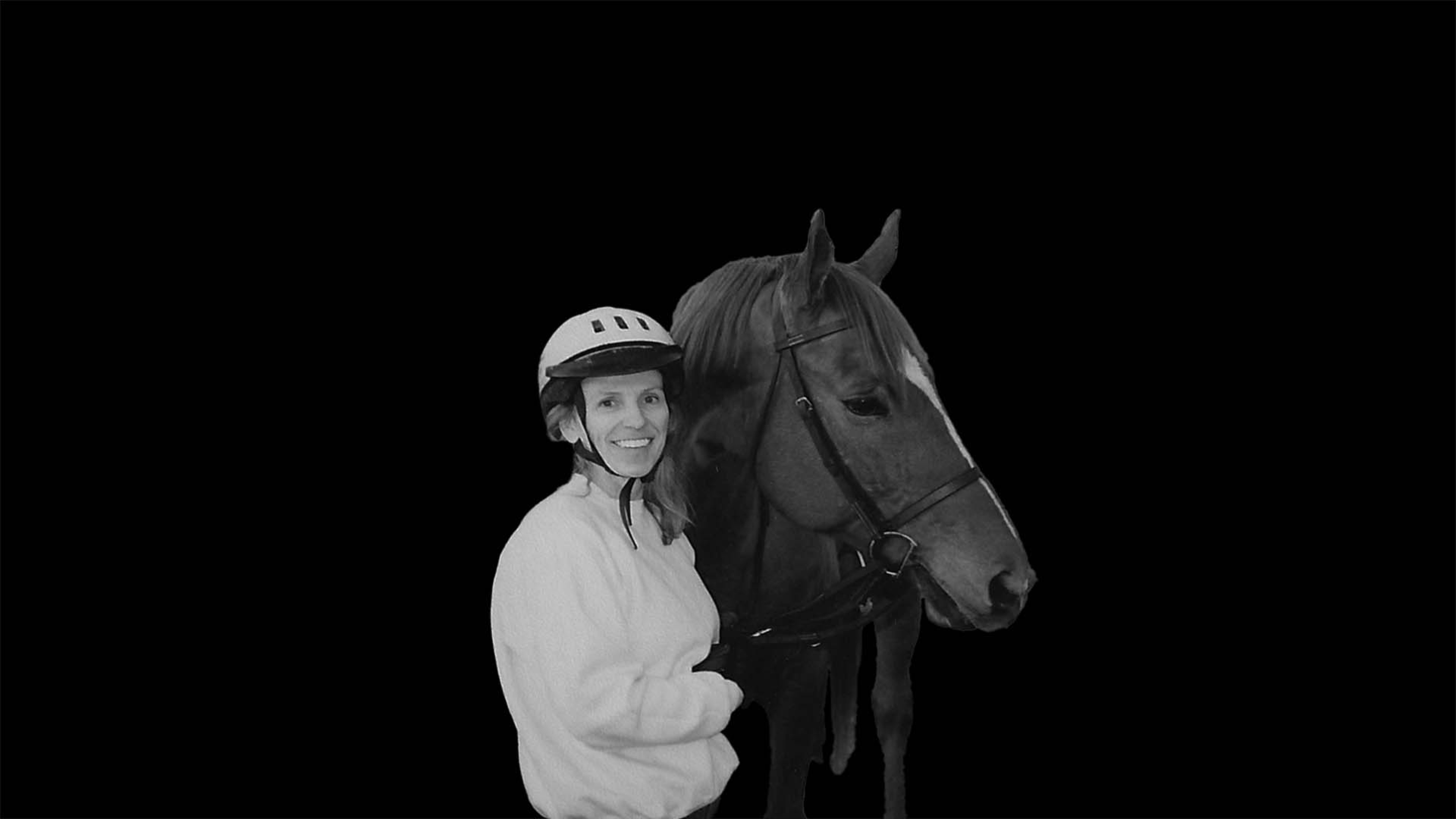 Kathleen Diane Fritchie with a horse